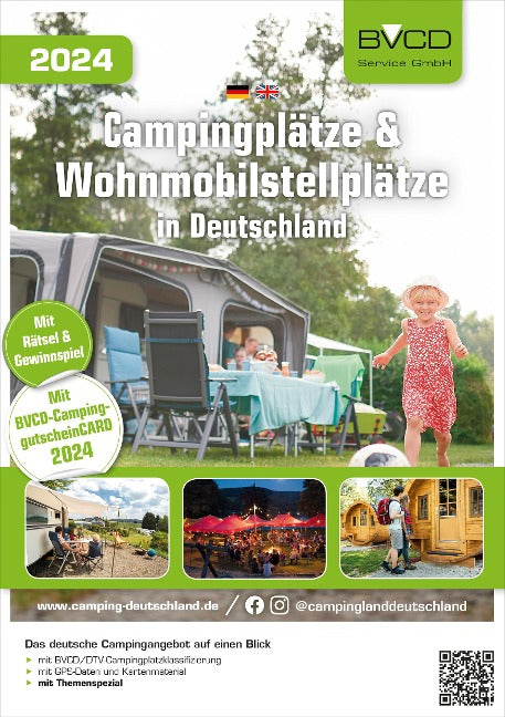 Campingplätze und Wohnmobilstellplätze in Deutschland 2024